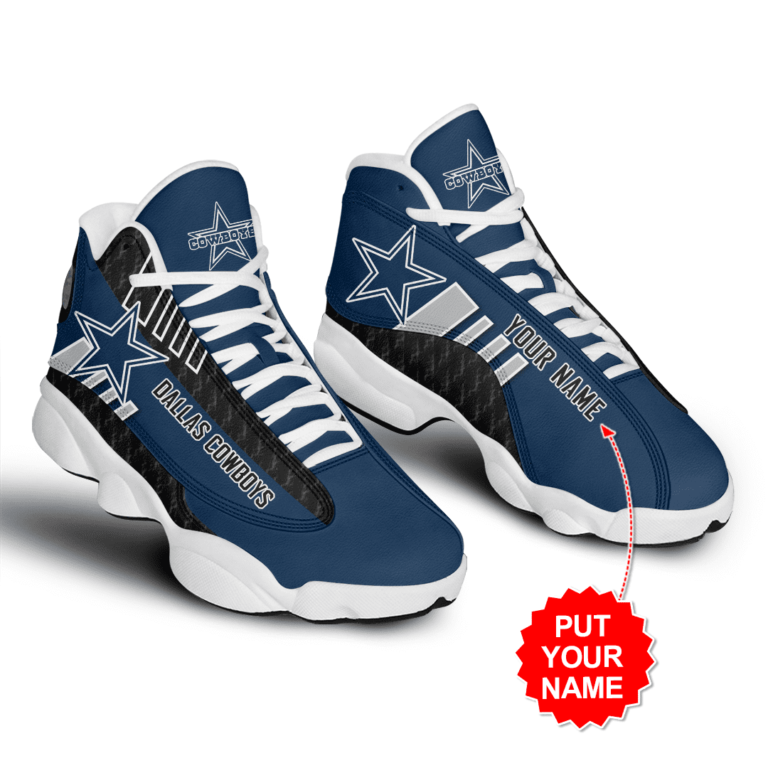 NFL Dallas Cowboys Air Jordan 13 Shoes – Custom Sneakers – RBJD13104