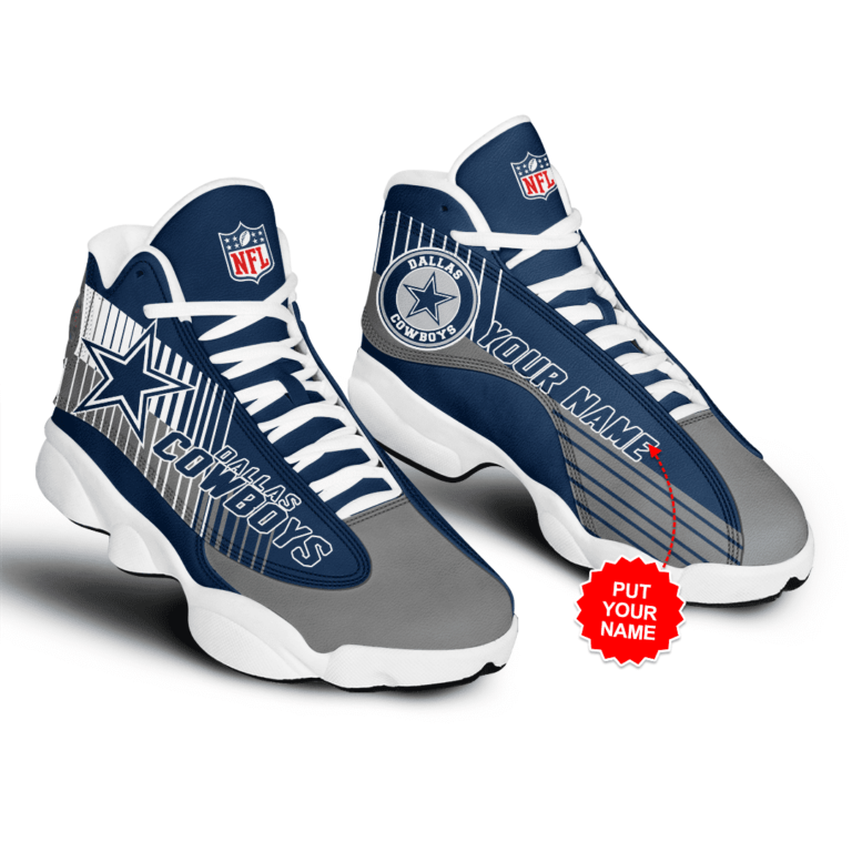 NFL Dallas Cowboys Air Jordan 13 Shoes Personalized