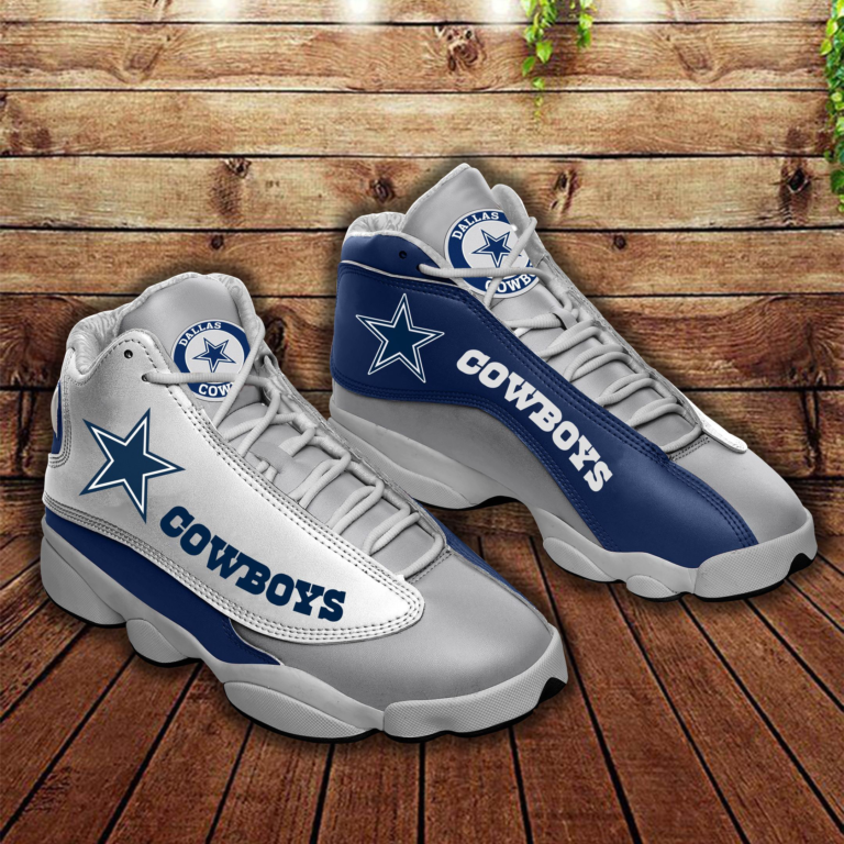 NFL Dallas Cowboys Football Jordan 13 Shoes