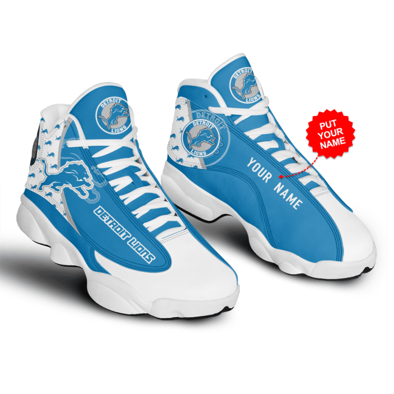 NFL Detroit Lions Air Jordan 13 Shoes – Customized Sneakers