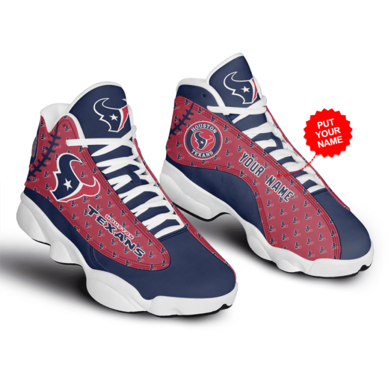 NFL Houston Texans Air Jordan 13 Shoes – Custom Sneakers – RBJD13128