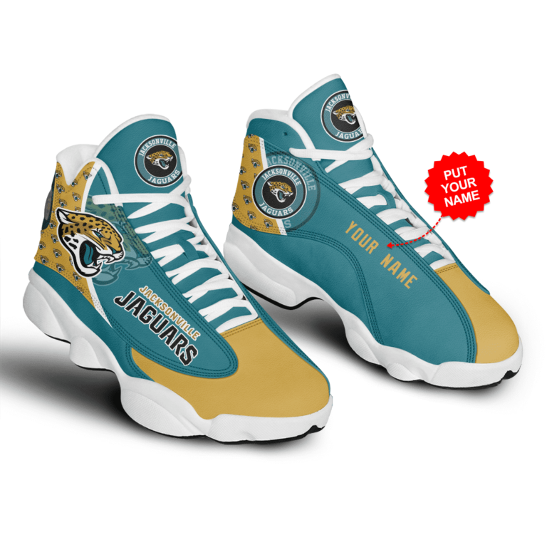 NFL Jacksonville Jaguars Air Jordan 13 Shoes Personalized
