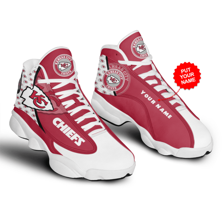 NFL Kansas City Chiefs Air Jordan 13 Shoes – Customized Sneakers