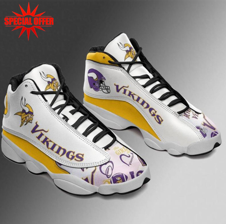 NFL Minnesota Vikings Air Jordan 13 Shoes