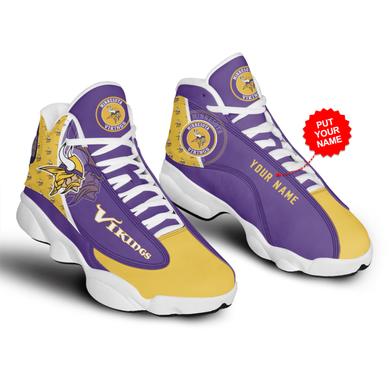 NFL Minnesota Vikings Air Jordan 13 Shoes – Custom Sneakers