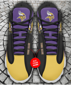 NFL Minnesota Vikings Air Jordan 13 Shoes Personalized – RBJD13146