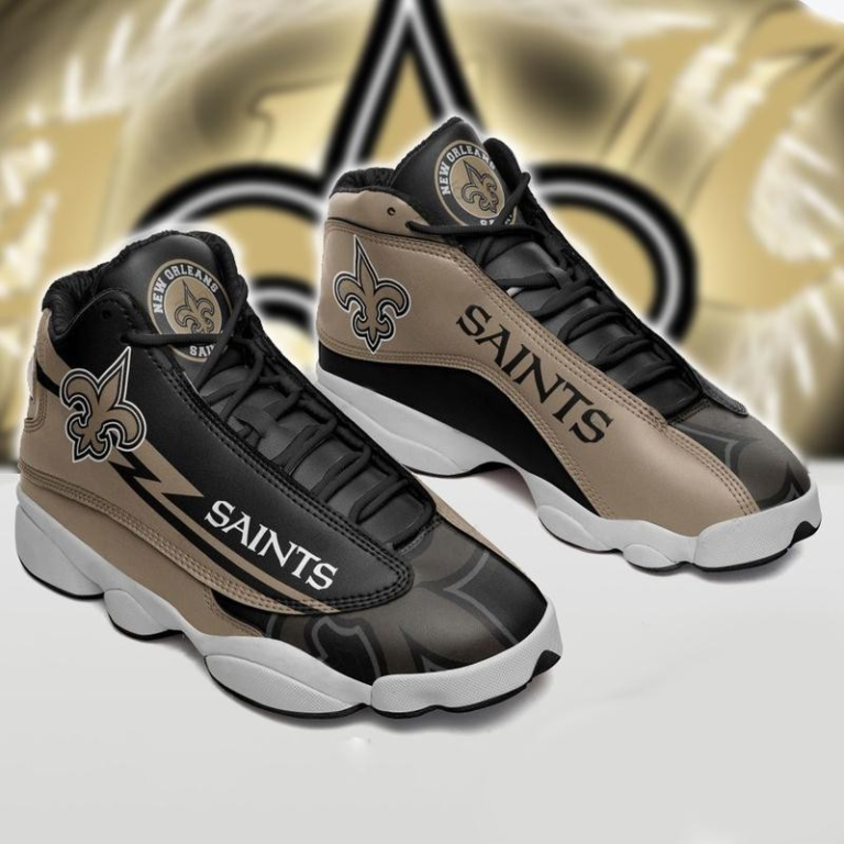 NFL New Orleans Saints Air Jordan 13 Shoes – Custom JD13 Sneakers