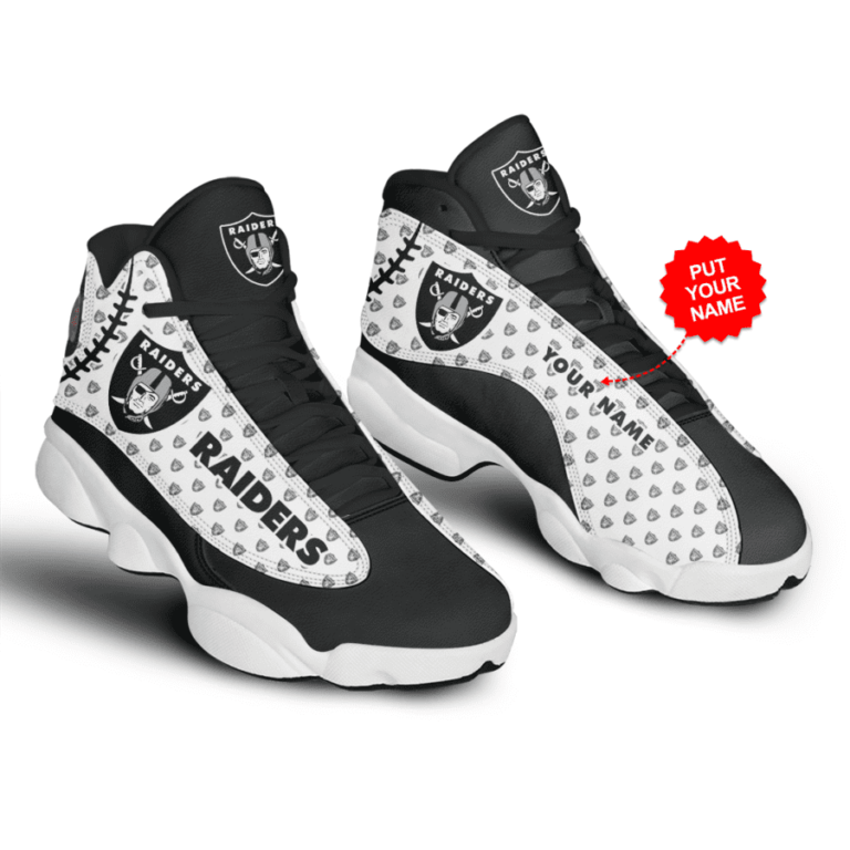 NFL Oakland Raiders Air Jordan 13 Shoes – Custom Sneakers
