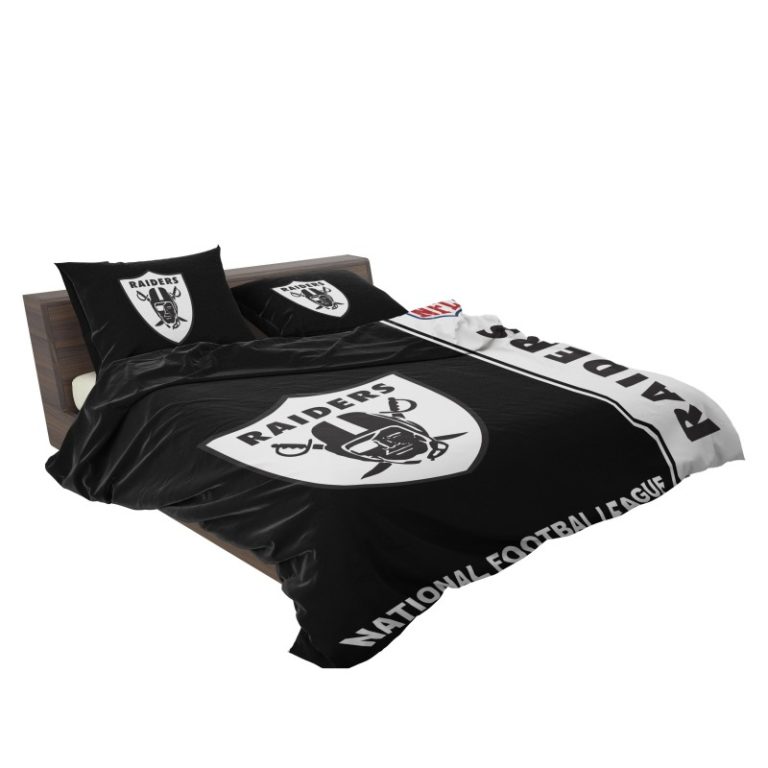 NFL Oakland Raiders Bedding Comforter Set – Duvet cover and Pillow Case