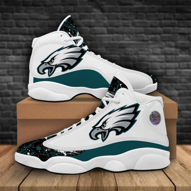 NFL Philadelphia Eagles Air Jordan 13 Shoes – Custom JD13 Sneakers