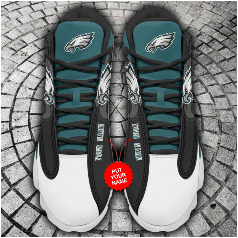 NFL Philadelphia Eagles Air Jordan 13 Shoes Personalized – RBJD13170