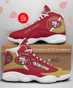 NFL San Francisco 49ers Air Jordan 13 Shoes – Customized Sneakers NFL San Francisco 49ers Air Jordan 13 Shoes – Customized Sneakers