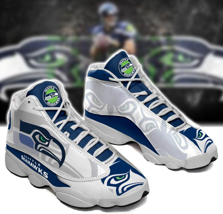 NFL Seattle Seahawks Air Jordan 13 Shoes – Custom JD13 Sneakers