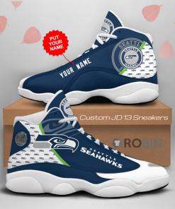 NFL Seattle Seahawks Air Jordan 13 Shoes – Customized Sneakers NFL Seattle Seahawks Air Jordan 13 Shoes – Customized Sneakers