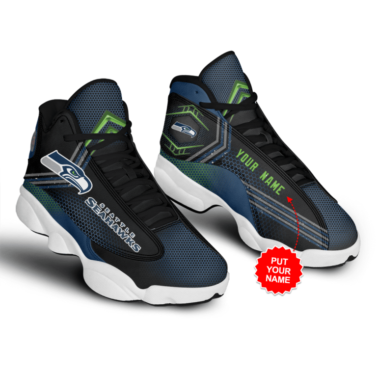 NFL Seattle Seahawks Air Jordan 13 Shoes Personalized