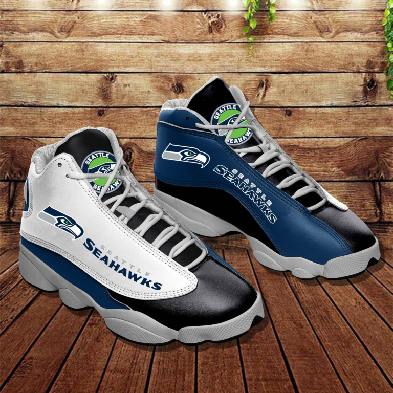 NFL Seattle Seahawks Air Jordan 13 Sneakers