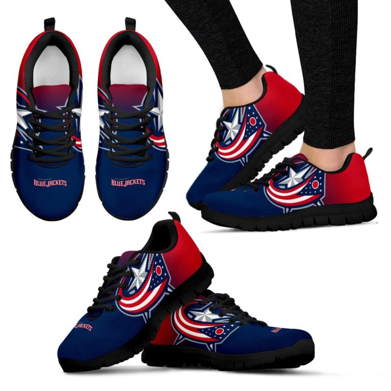 NHL Columbus Blue Jackets Breathable Running Shoes – Sneakers
