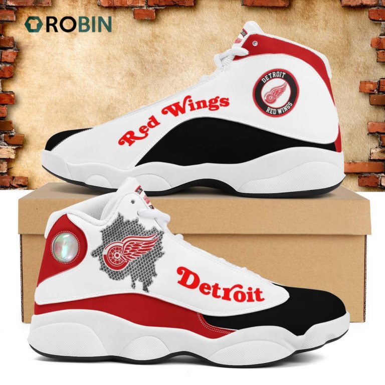 NHL Detroit Red Wings Air Jordan 13 Shoes