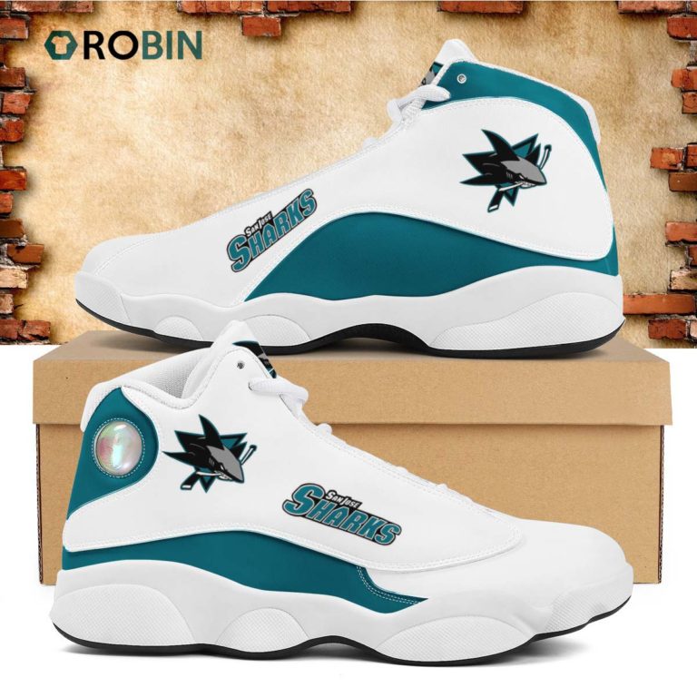 NHL San Jose Sharks Air Jordan 13 Shoes