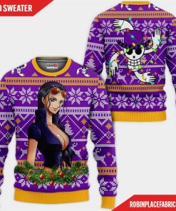 Nico Robin Ugly Christmas Sweater Custom One Piece Anime Xmas Gifts
