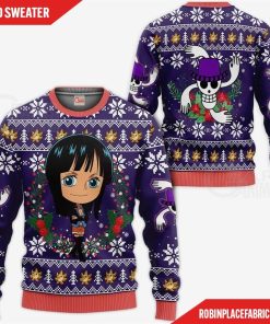 Nico Robin Ugly Christmas Sweater One Piece Anime Xmas