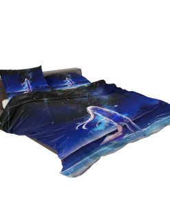 Night Sea Blue Beach Bedding Set (Duvet cover and Pillow Case) Night Sea Blue Beach Bedding Set (Duvet cover and Pillow Case)