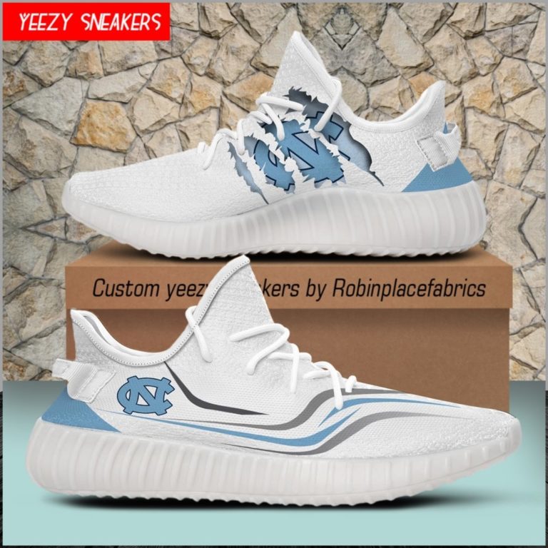 North Carolina Tar Heels Yeezy Boost Sneakers