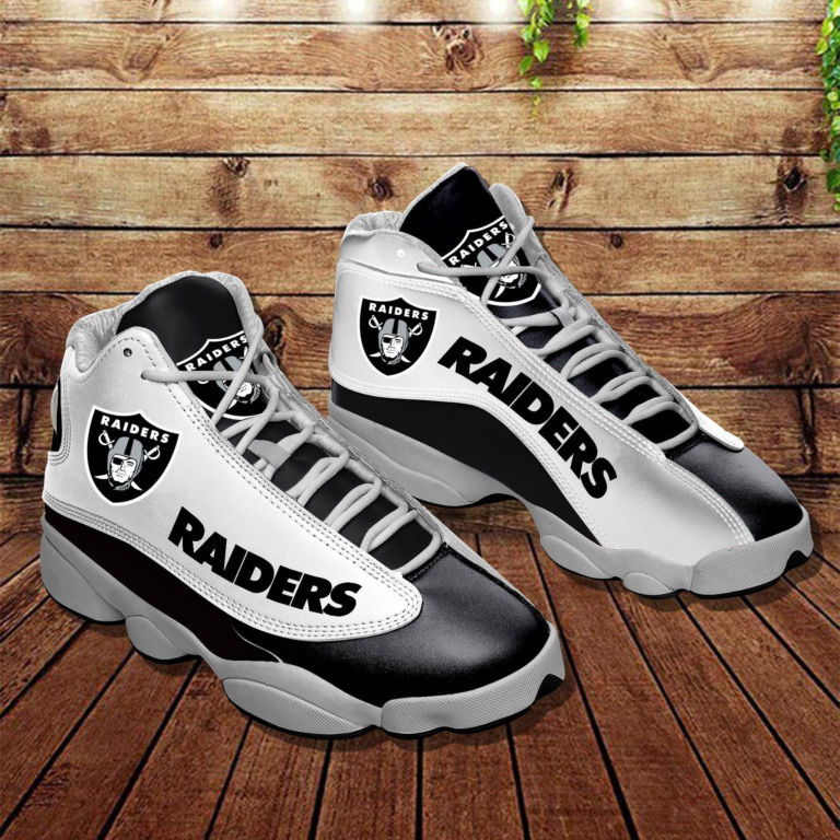 Oakland Raiders Football Air Jordan 13 Shoes