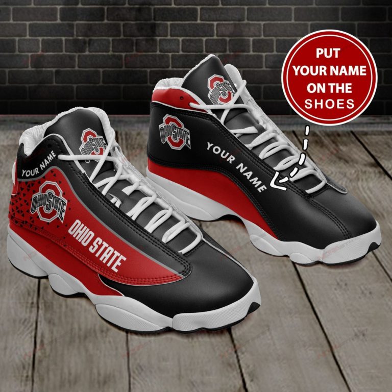Ohio State Buckeyes Football Personalized Air JD13 Shoes