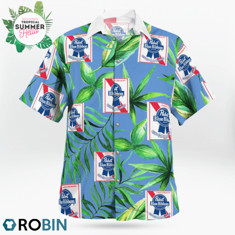 Pabst Blue Ribbon Beer Hawaiian Shirts