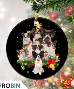 Papillon Christmas Tree Lights Christmas Ornament