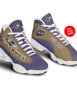 Personalized Baltimore Ravens Air Jordan 13 Shoes