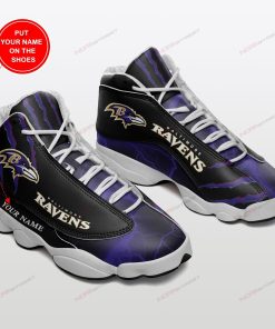 Personalized Baltimore Ravens Football Air JD13 Sneakers