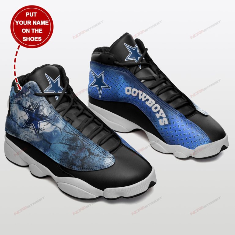 Personalized Dallas Cowboys Football Air Jordan 13 Shoes