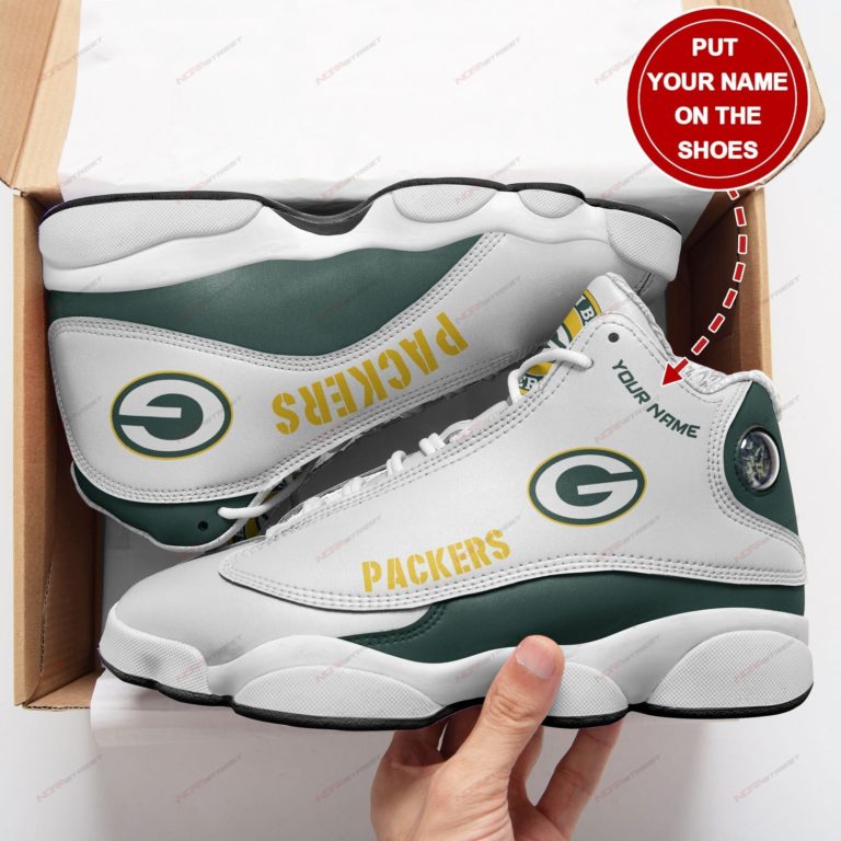 Personalized Green Bay Packers Football Football Air JD13 Custom Sneakers
