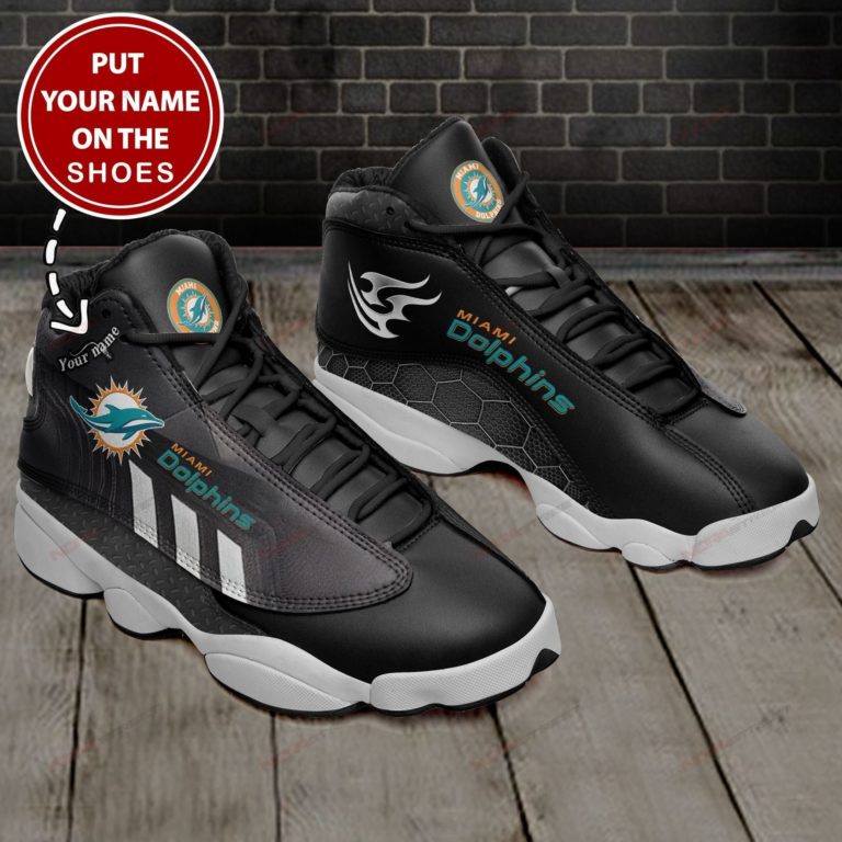 Personalized Miami Dolphins Air JD13 Custom Sneakers