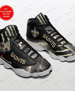 Personalized New Orleans Saints Football Air Jordan 13 Custom Shoes