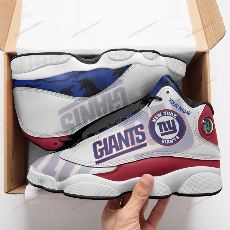 Personalized New York Giants Air JD13 Sneakers