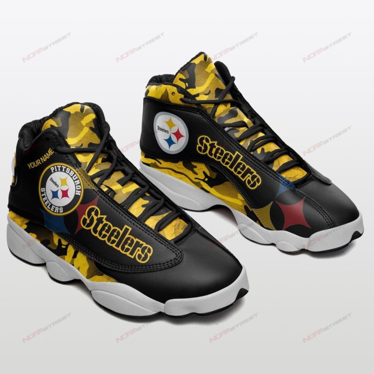 Personalized Pittsburgh Steelers Air Jordan 13 Sneakers