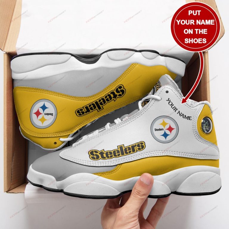 Personalized Pittsburgh Steelers Football Air Jordan 13 Sneakers