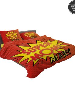 Personalized The Super Mom Custom Bedding Set (Duvet cover and Pillow Case)