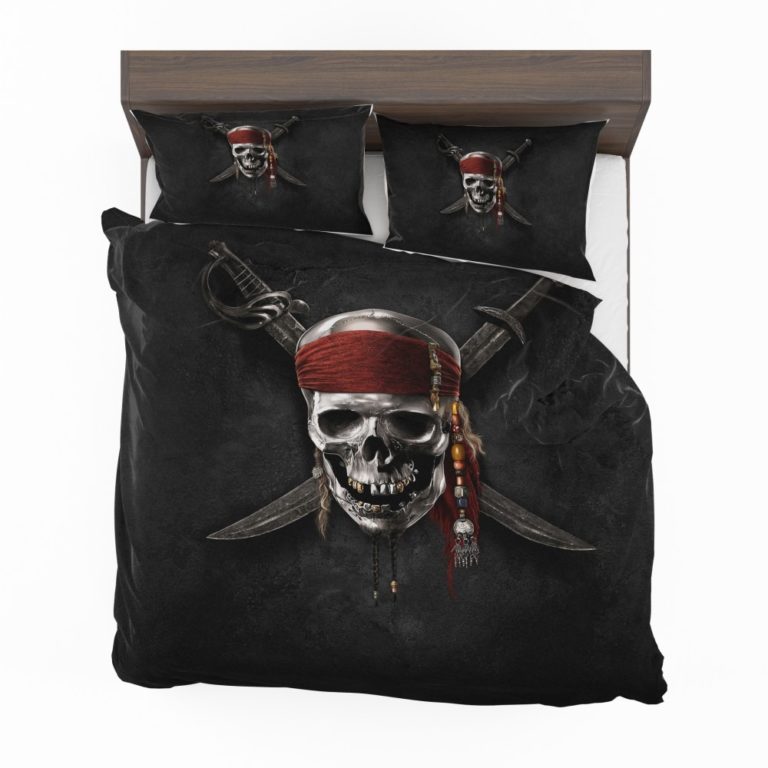 Pirates Of The Caribbean Movie Dead Skull Bedding Set