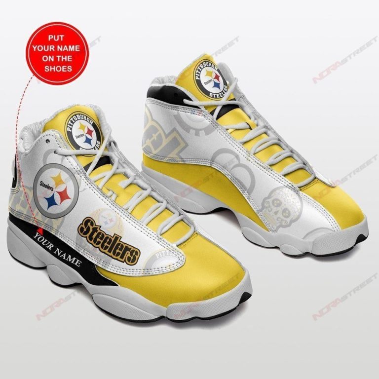 Pittsburgh Steelers Personalized Football Air JD13 Sneakers