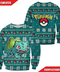 Pokemon Bulbasaur Ugly Christmas Sweater Custom Xmas Gift