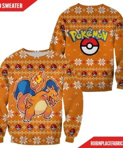 Pokemon Charizard Ugly Christmas Sweater Custom Xmas Gift