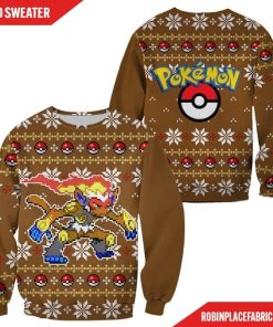 Pokemon Infernape Ugly Christmas Sweater Custom Xmas Gift