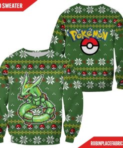 Pokemon Rayquaza Ugly Christmas Sweater Custom Xmas Gift