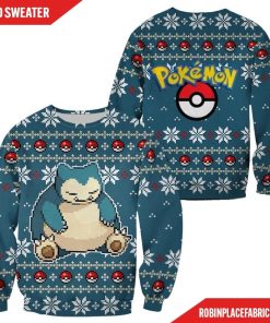 Pokemon Snorlax Ugly Christmas Sweater Custom Xmas Gift