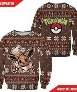 Pokemon Ugly Christmas Sweater Custom Eevee Xmas Gift