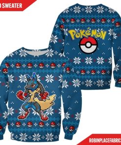 Pokemon Ugly Christmas Sweater Custom Lucario Xmas Gift Clothes